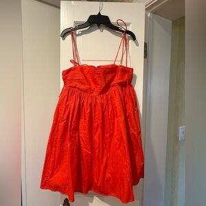 Red Spaghetti Strap Mini Dress by Isla